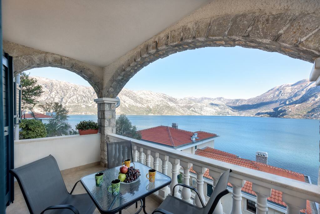 Panoramic view from the balcony