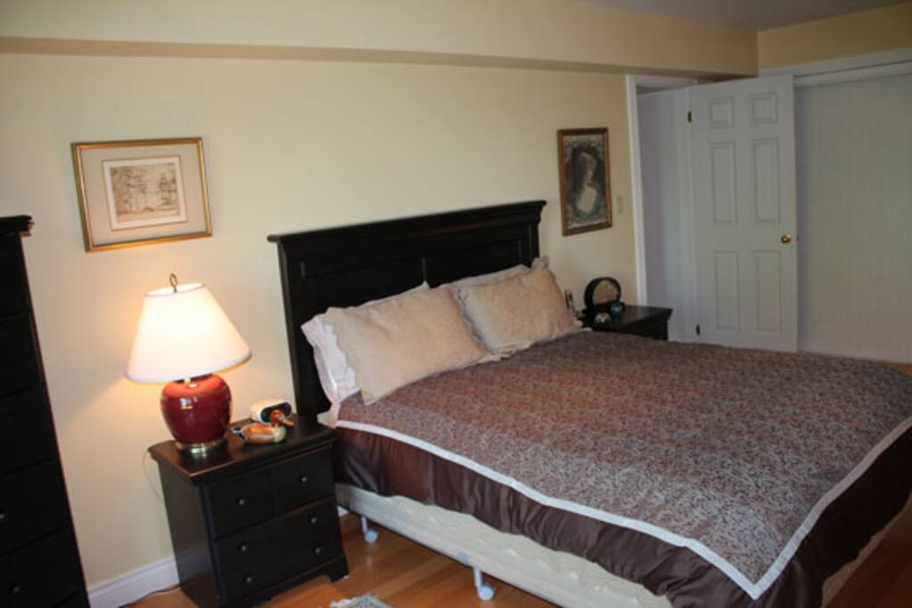 Bedroom 1 - Queen Size Bed with walkout.