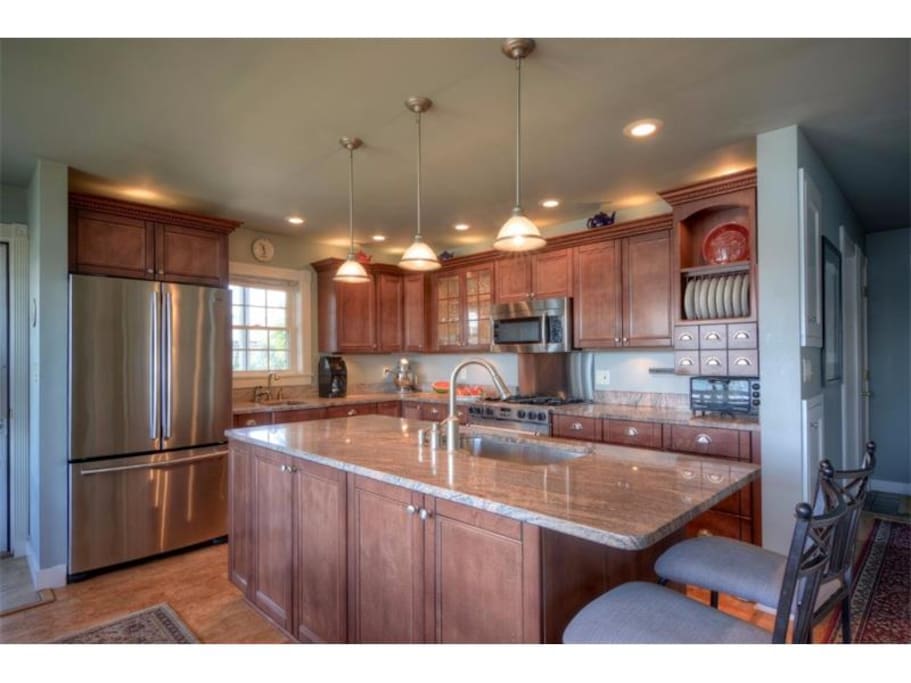 Well appointed kitchen.