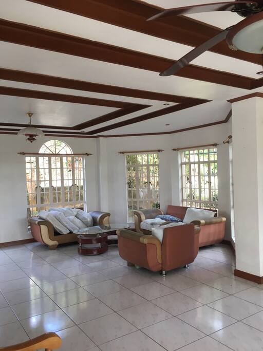 Living room area where guest can relax