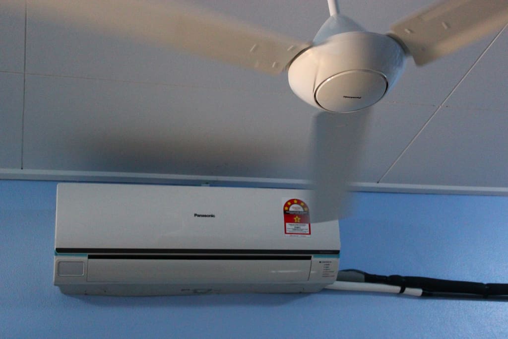 Fan and air-cond for your comfort