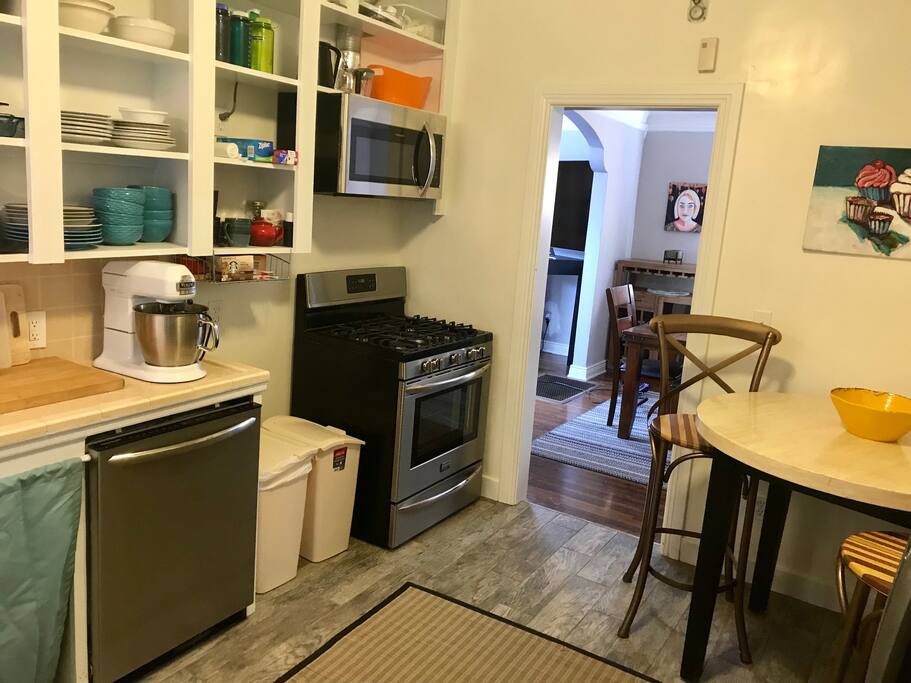 Kitchen - appliances updated in Jan 2018; Frigidaire range, microwave, dishwasher and refrigerator.