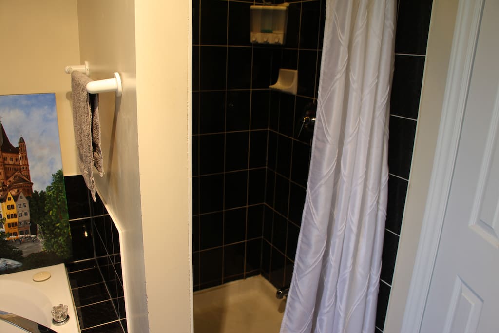 Shower stall in en suite
