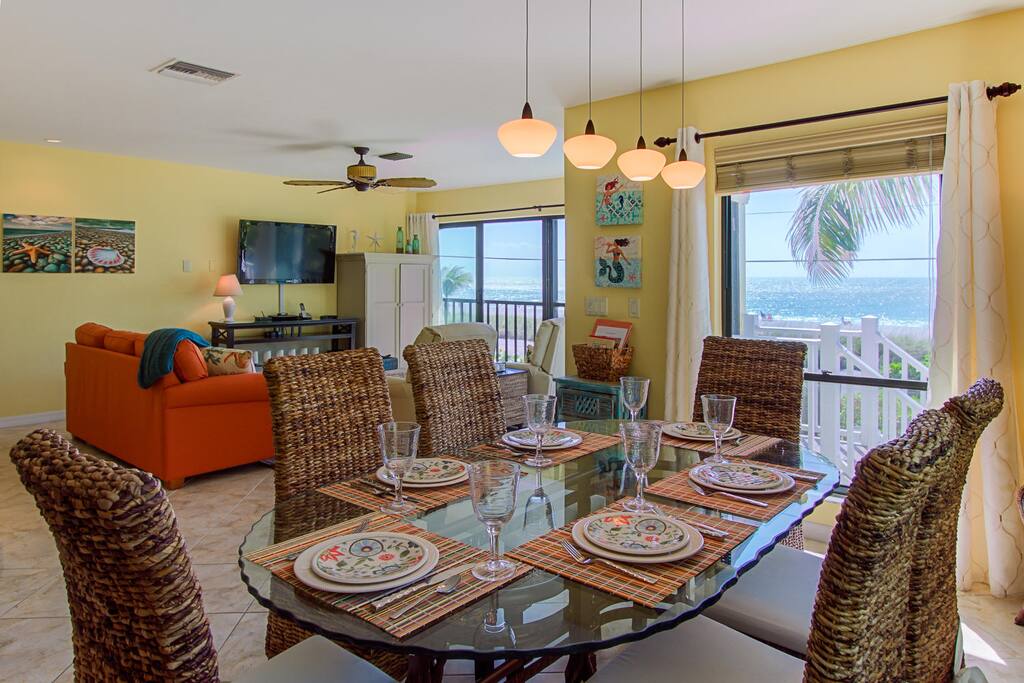 A great view from every area of the main front living area.