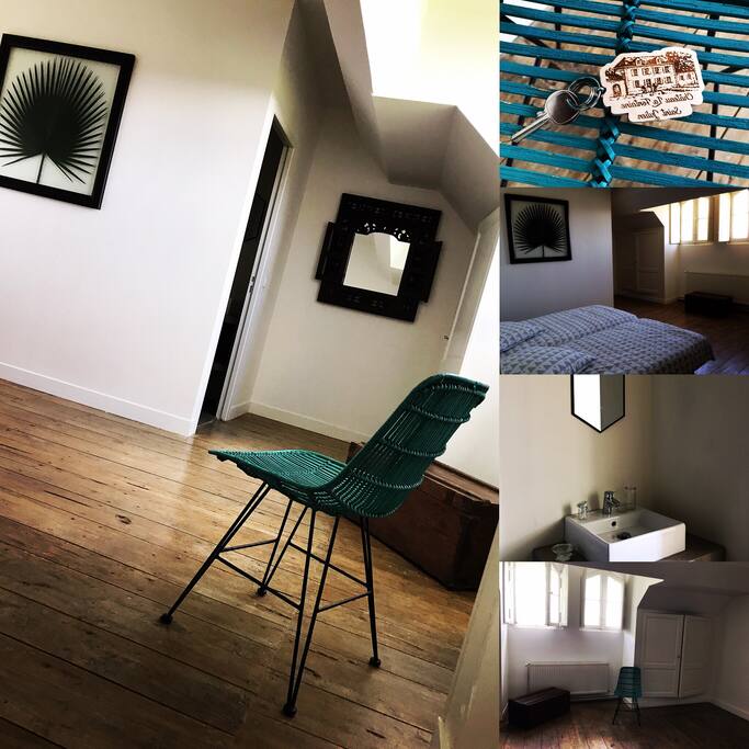 Chambre SAINT JULIEN
lit king size ou 2 couchages indépendants en 90X200.
Salle de bain et WC privé.
Vue sur le vignoble