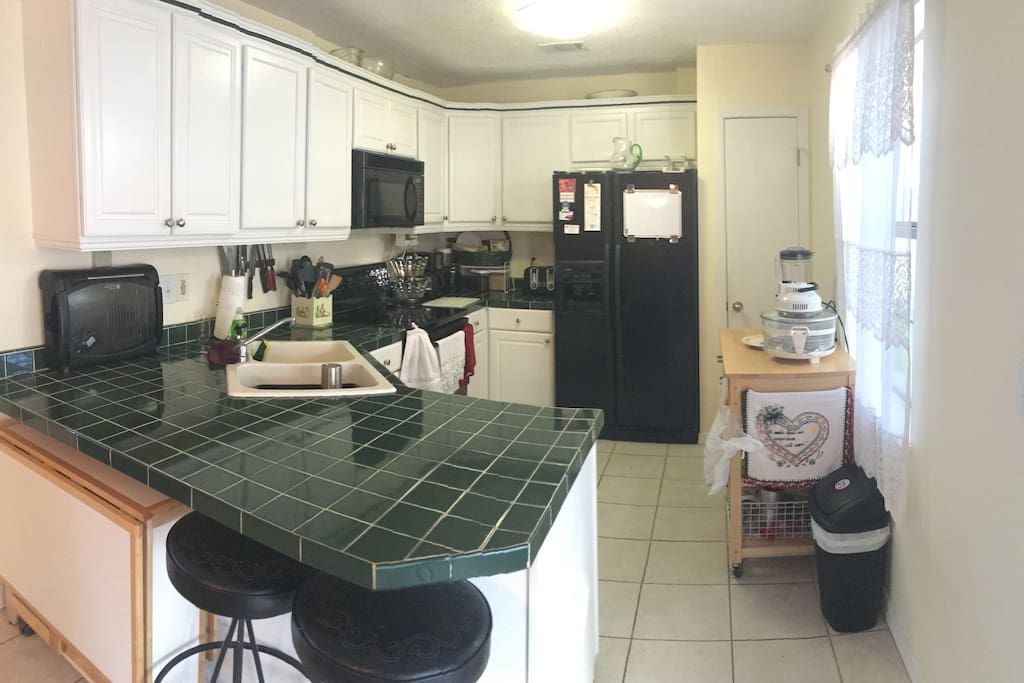 Kitchen with all appliances.