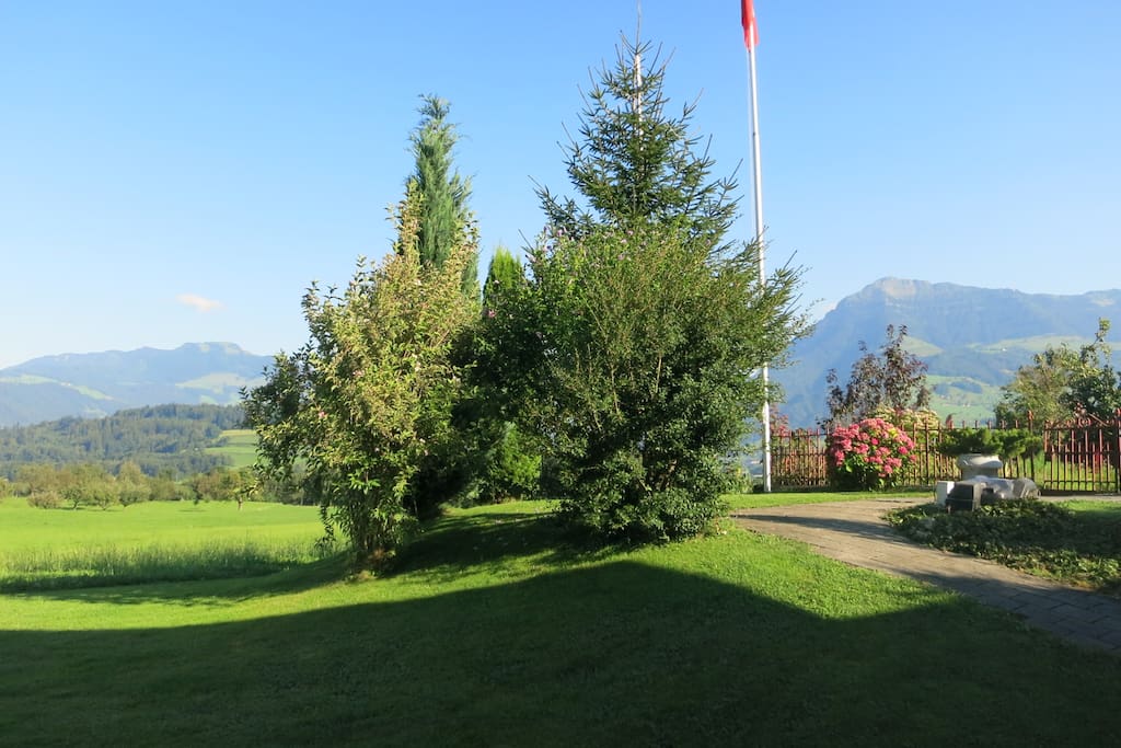 Aussicht vom Sitzplatz