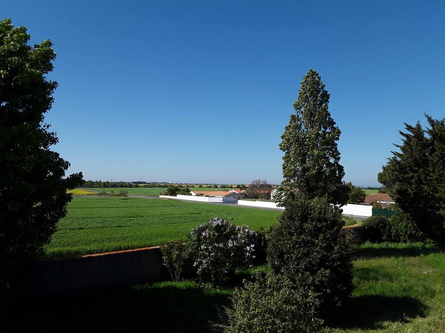 Vue 1er étage sur le pont de l'ïle de Ré