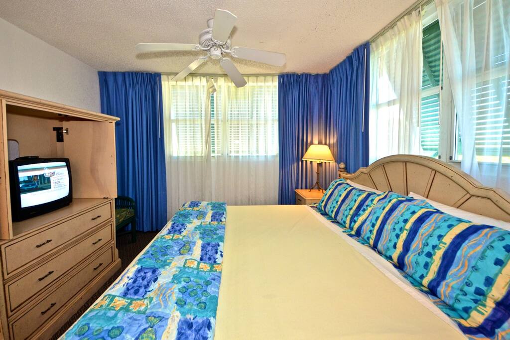 Master bedroom with wifi and cable