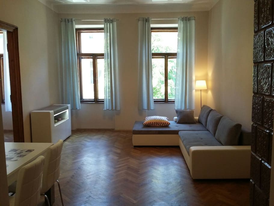 large sofa which after opening is a huge bed 145 cm/250 cm