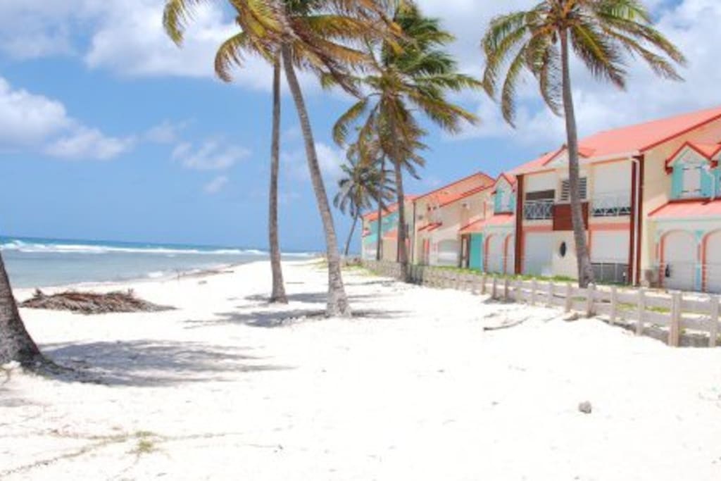 la résidence vu de la plage