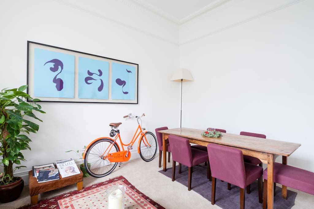 Dining accommodates 6