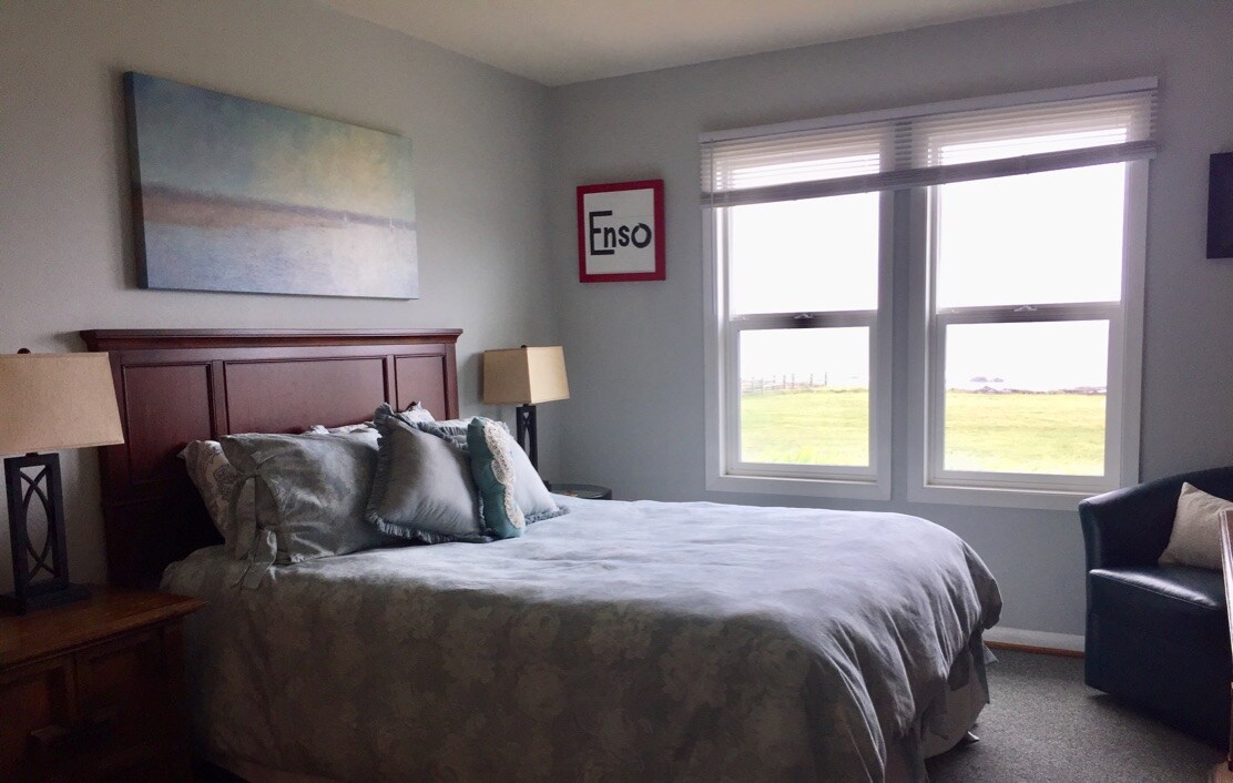 Chumba cha kulala cha malkia kilicho na mwonekano wa bahari