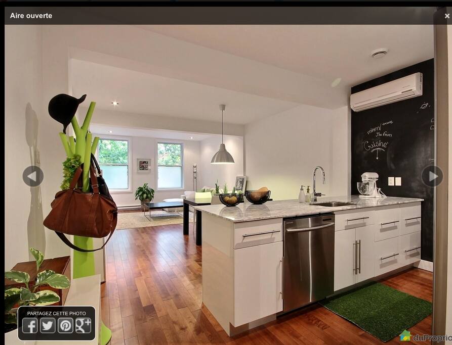 Open-concept kitchen & living room!