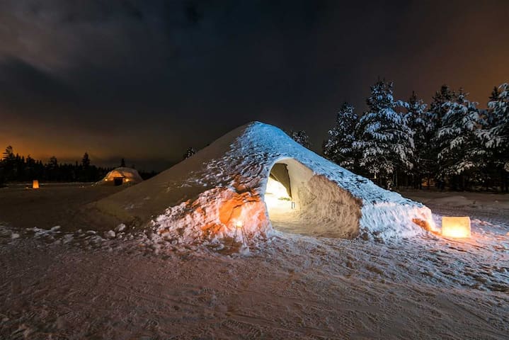 Snow igloo