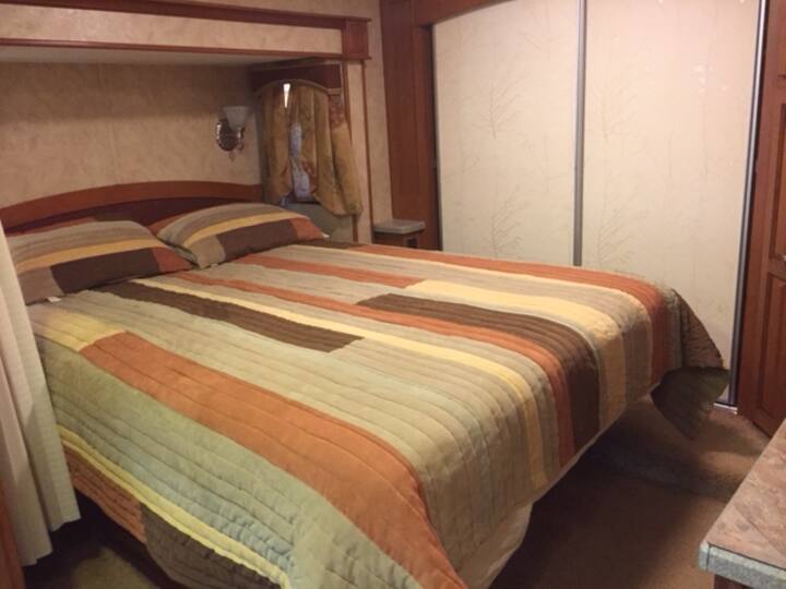 غرفة النوم - 1 سرير بحجم كبير.