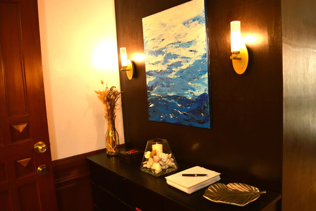 Foyer - this is where you will find your keys and letters