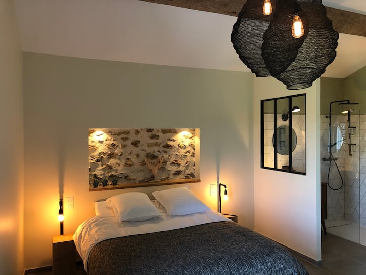 Master suite with shower room.