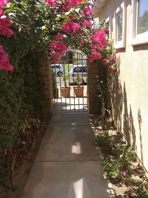 The walkway to your casita.