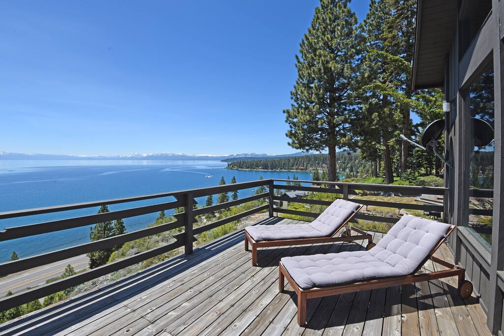 Southeast view of Lake Tahoe from the back deck