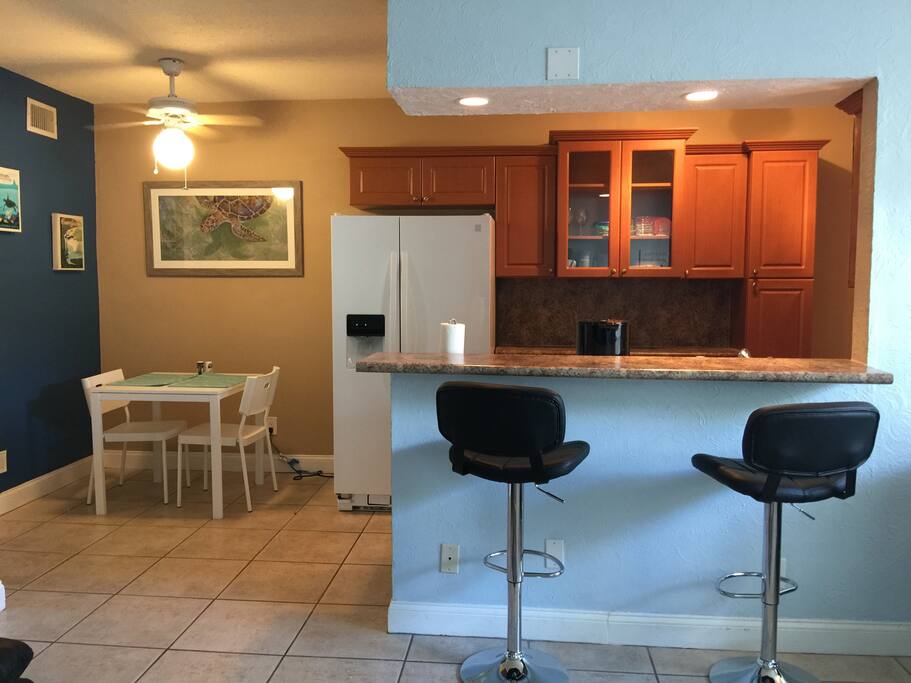 Full kitchen-everything you need to cook meals if you wish