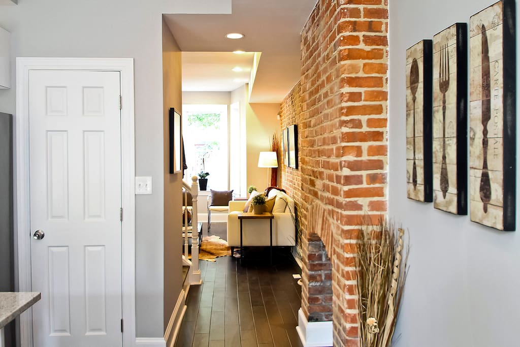 View from Kitchen to living room