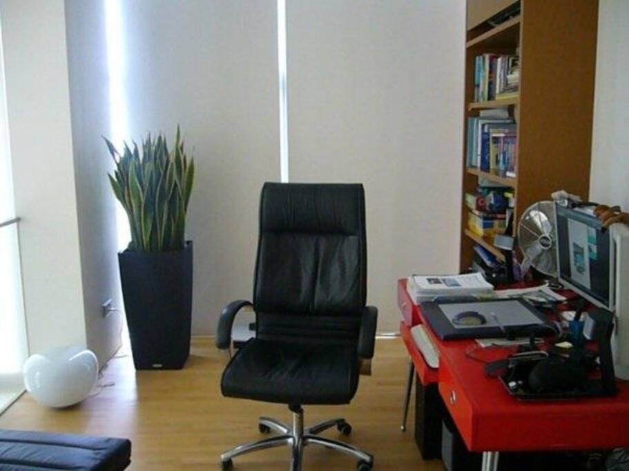 Open concept study/reading area