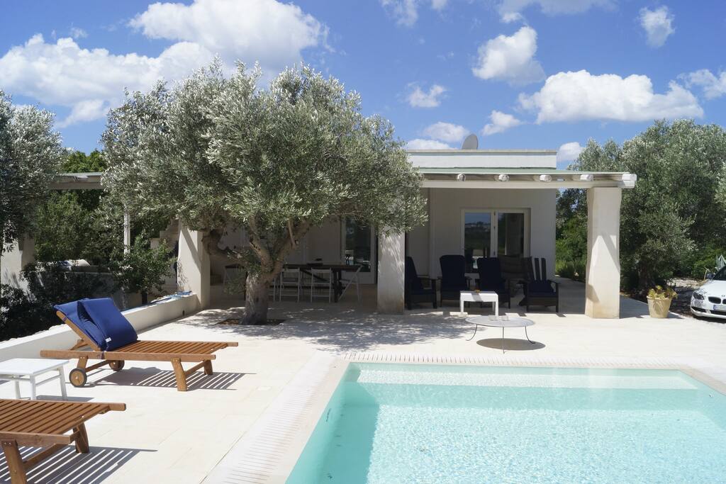 Home terrace view from the pool