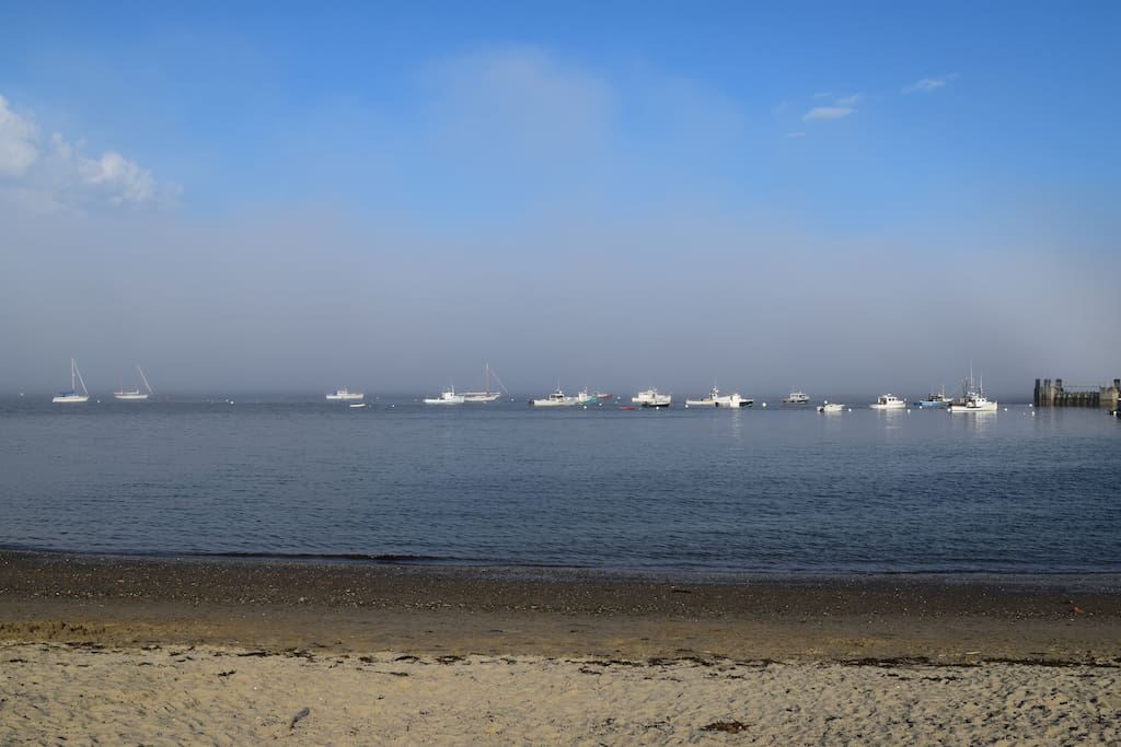 Sea smoke over Penobscot Bay...