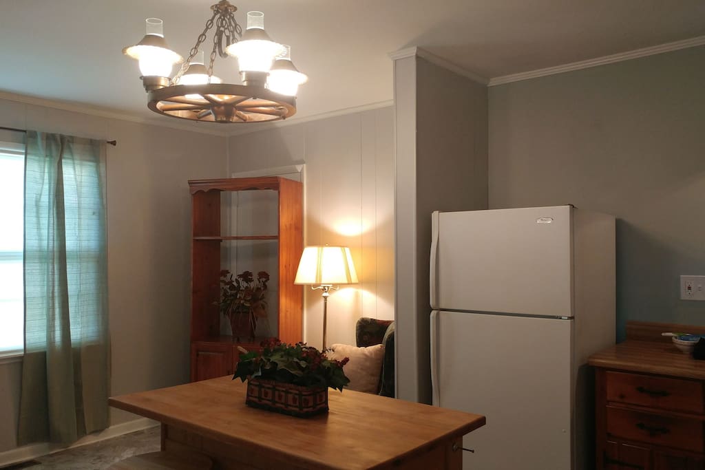 Open concept kitchen/living space