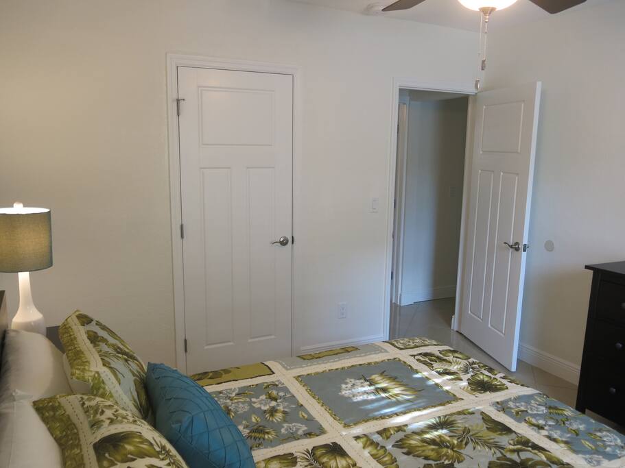 Nice size closet for your clothing and additional storage.