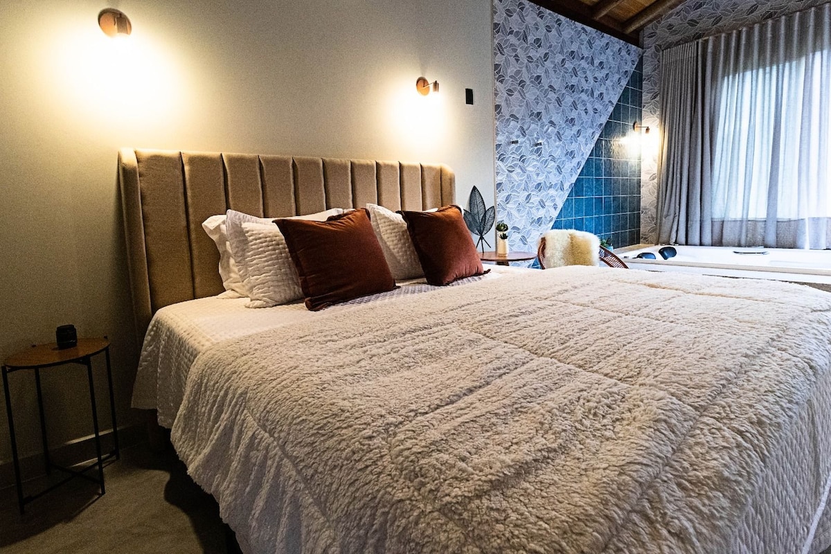 Cama king size, roupa de cama de algodão.