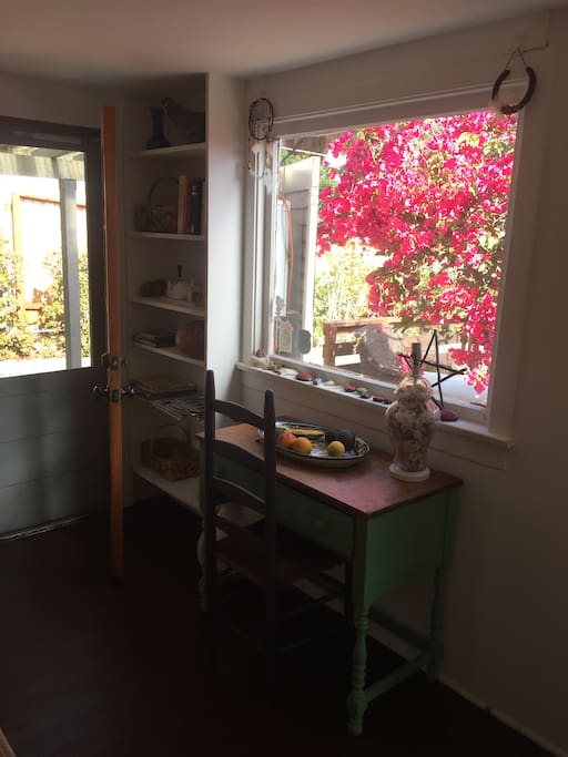 Entryway looking out on the front deck.