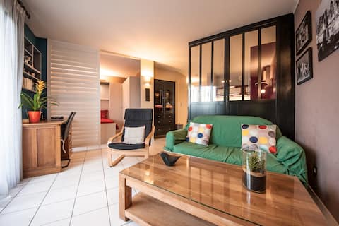 ★ One bedroom apartment 20mn from downtown Paris