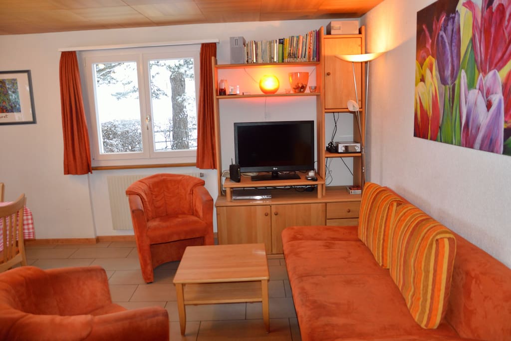 Living room with seating area