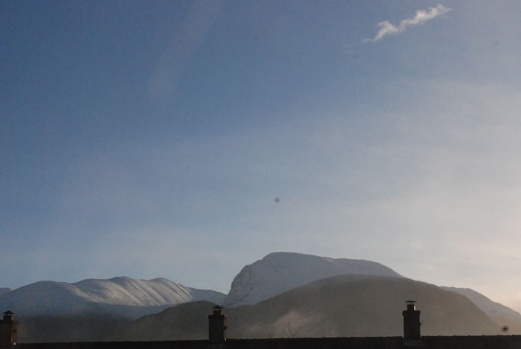 Ben Nevis from our window