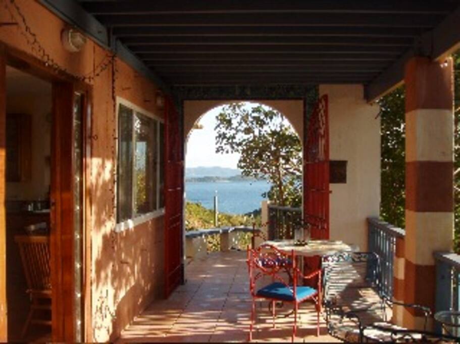 Outside dining with a view!