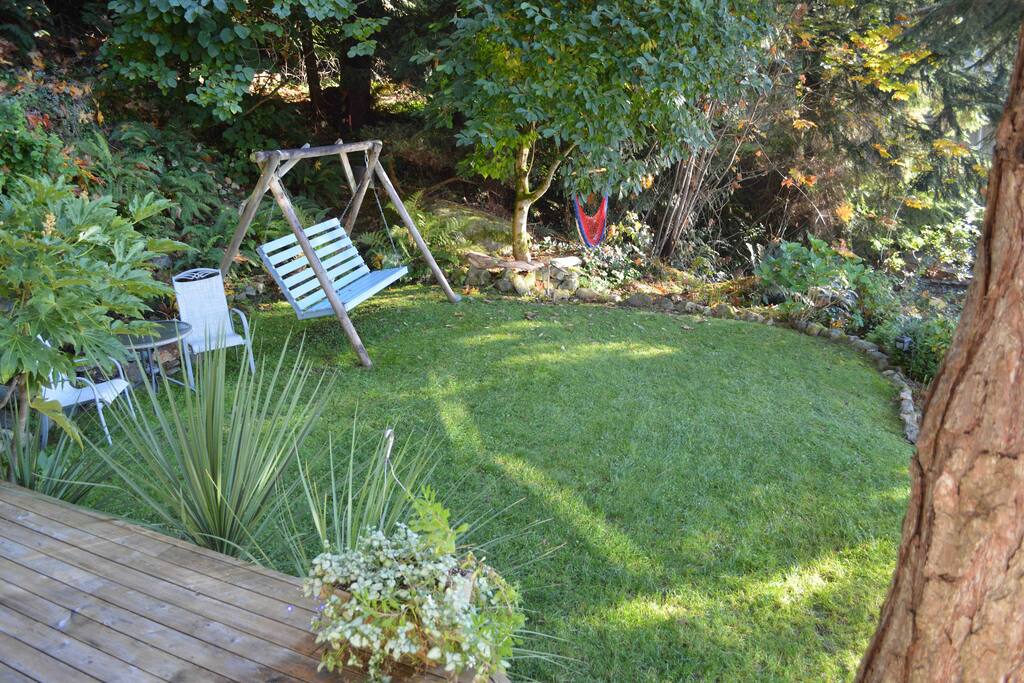 The garden is a place of peace.