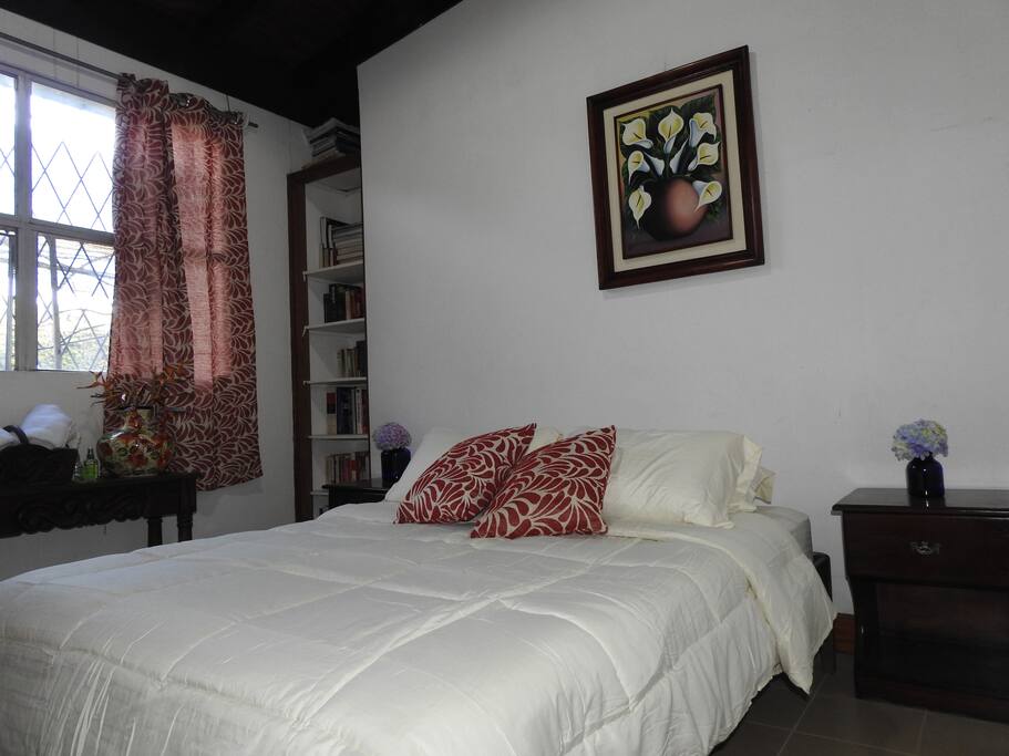 Comfy bedsheets A/C and Private Bathroom.. just what you need.