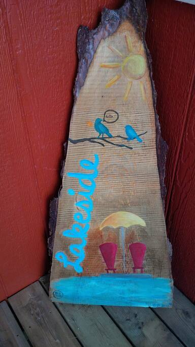 Lakeside cottage (art by previous renter SP)