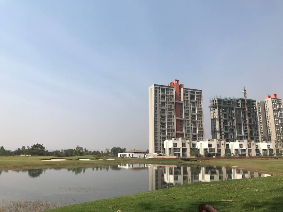 Lake inside the complex premises