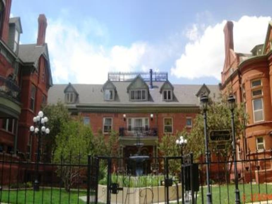 Historic Pennborough building in 1890. My unit is the second floor of south Mansion.