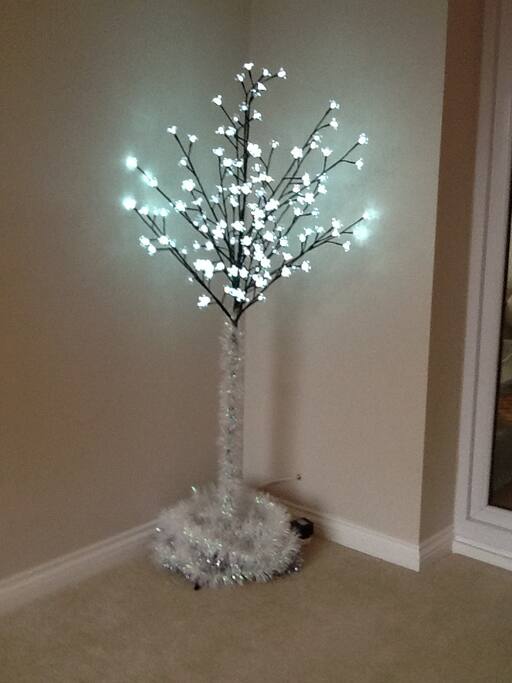 Xmas lights in sitting room
