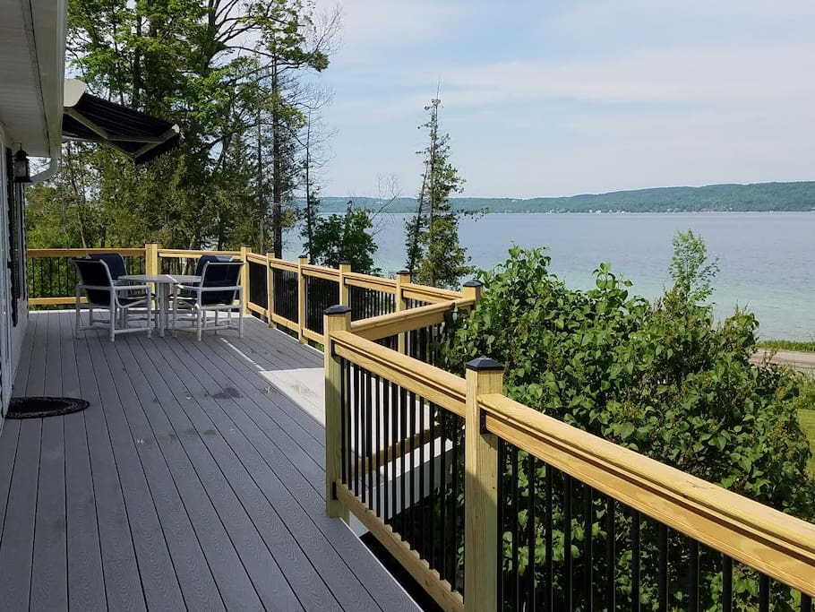 Front Deck of Cottage-view and Sunsetter Awning