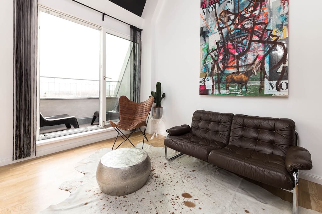 Living room with terrace
