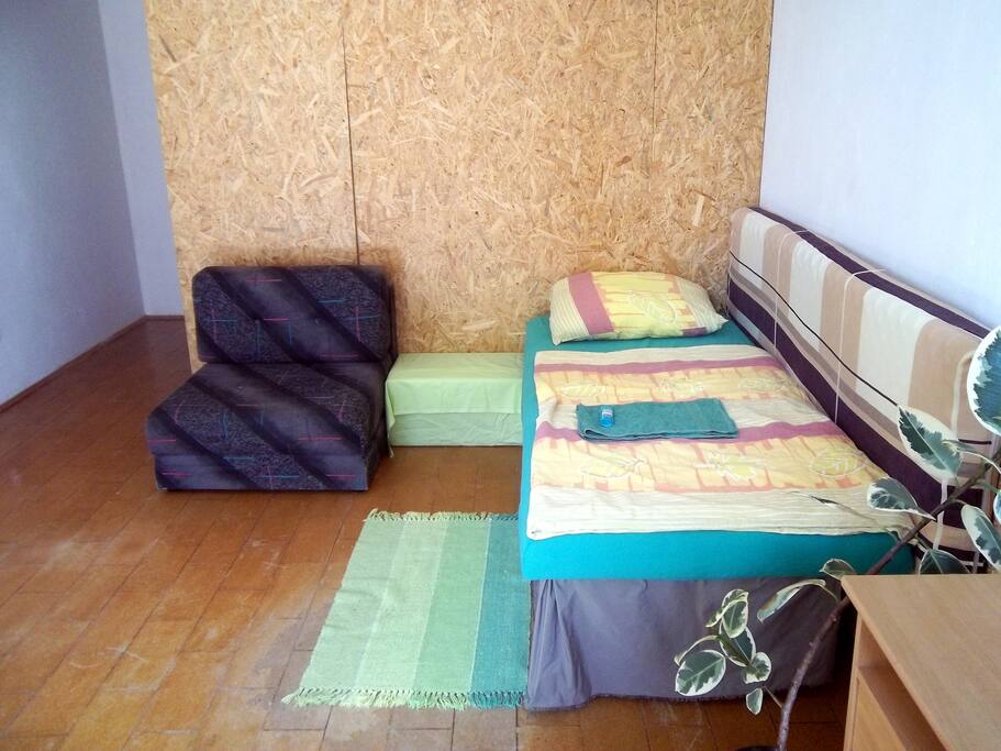 bed and couch