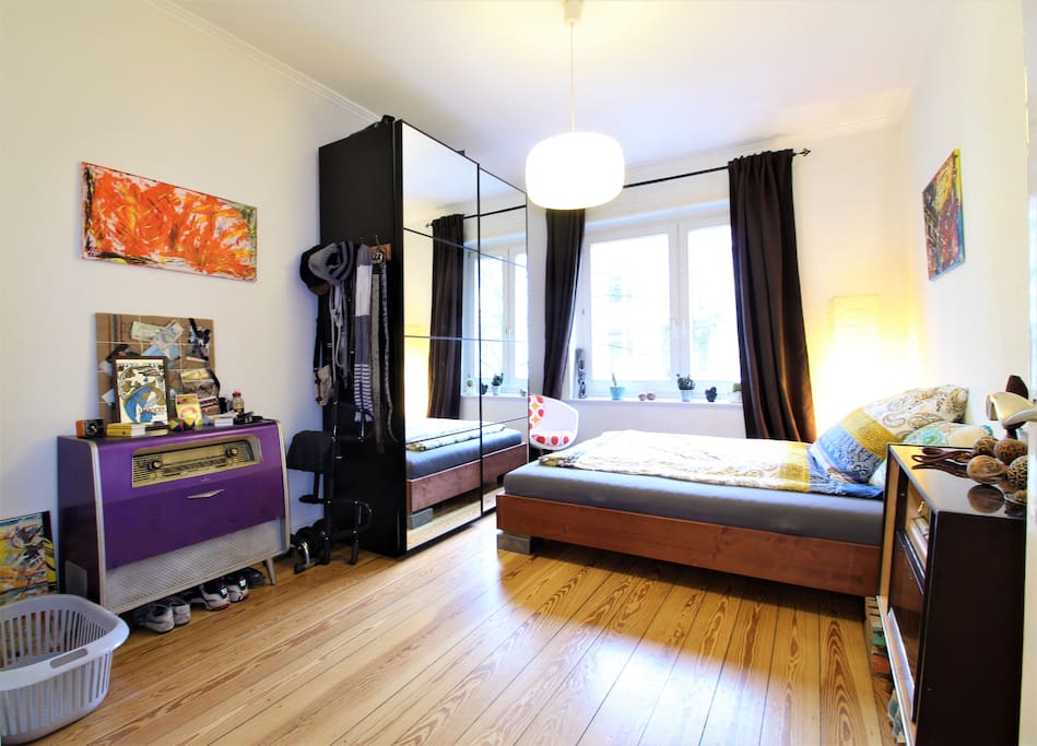 Your bedroom with a comfy double bed