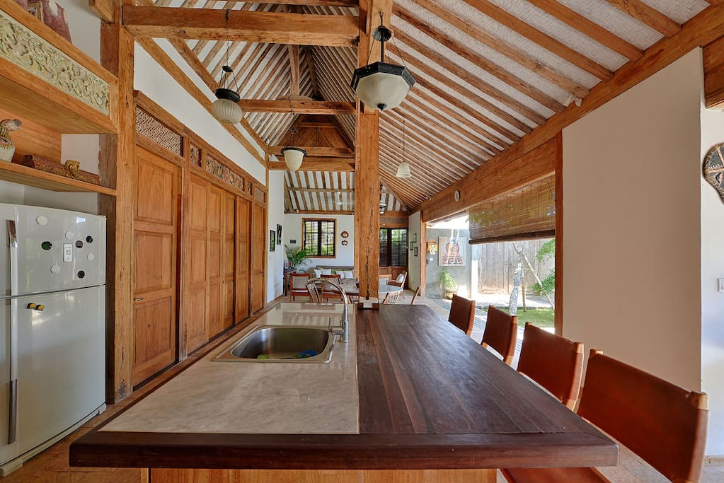 This 250 year old teak house has been modified to include all modern amenities.