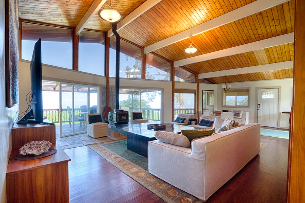 Spacious living room area