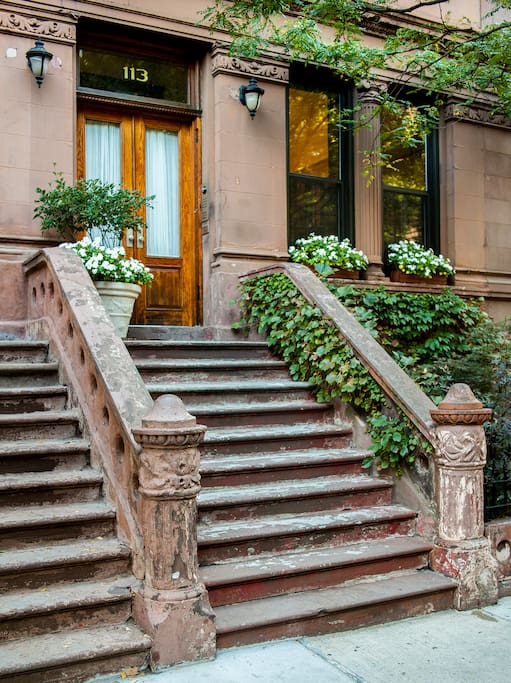 Front stoop.